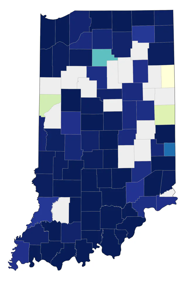 Eastern Whip-poor-will county map