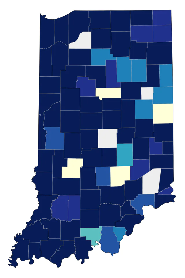 Eurasian Collared-Dove county map