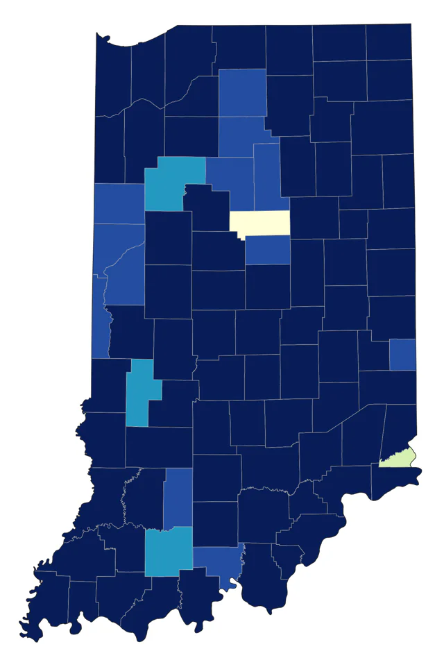 Fox Sparrow county map
