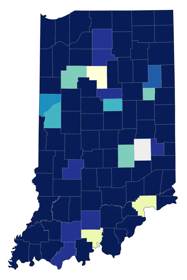Gadwall county map