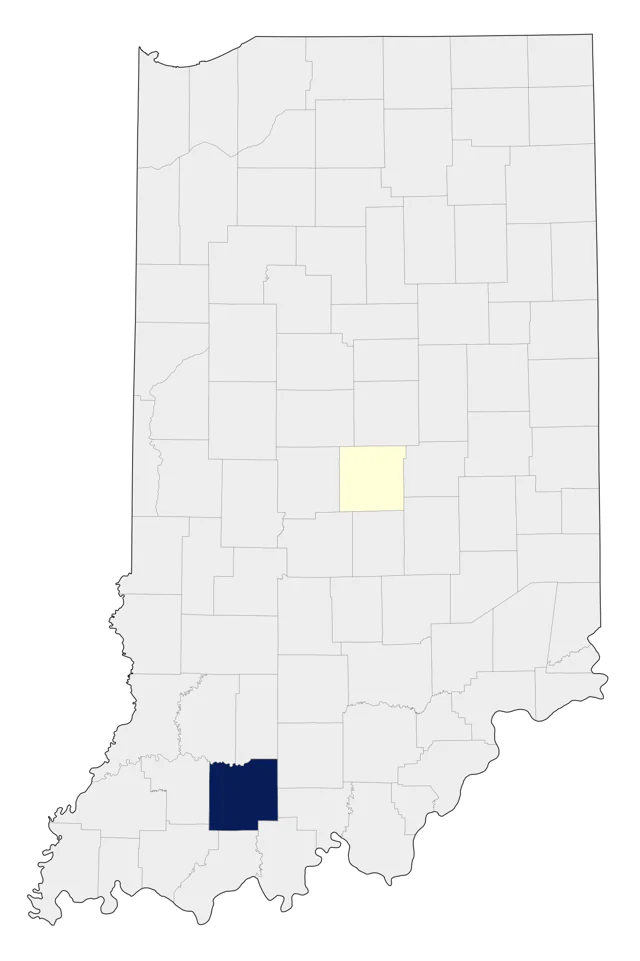 Golden-crowned Sparrow county map