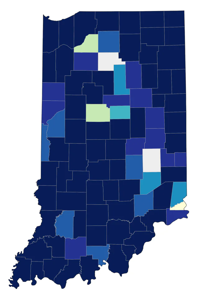 Gray-cheeked Thrush county map