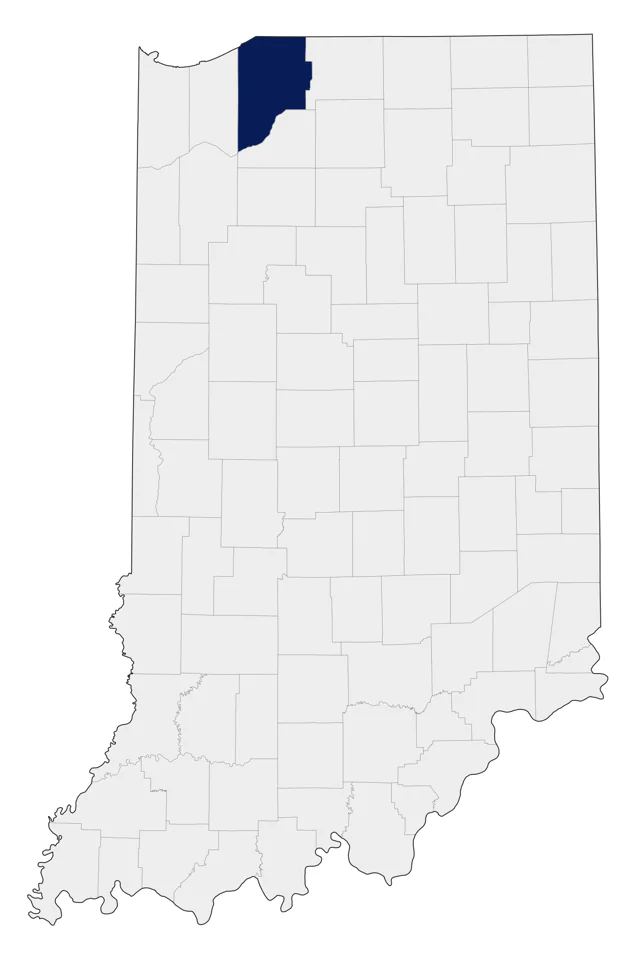 Gray Kingbird county map