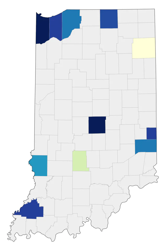 Little Gull county map
