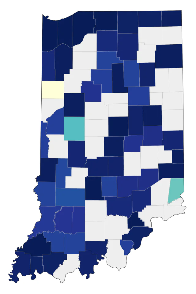 Long-tailed Duck county map
