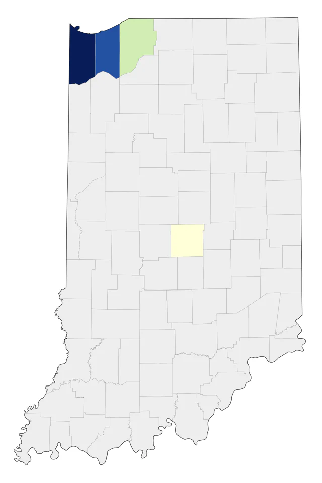 Long-tailed Jaeger county map