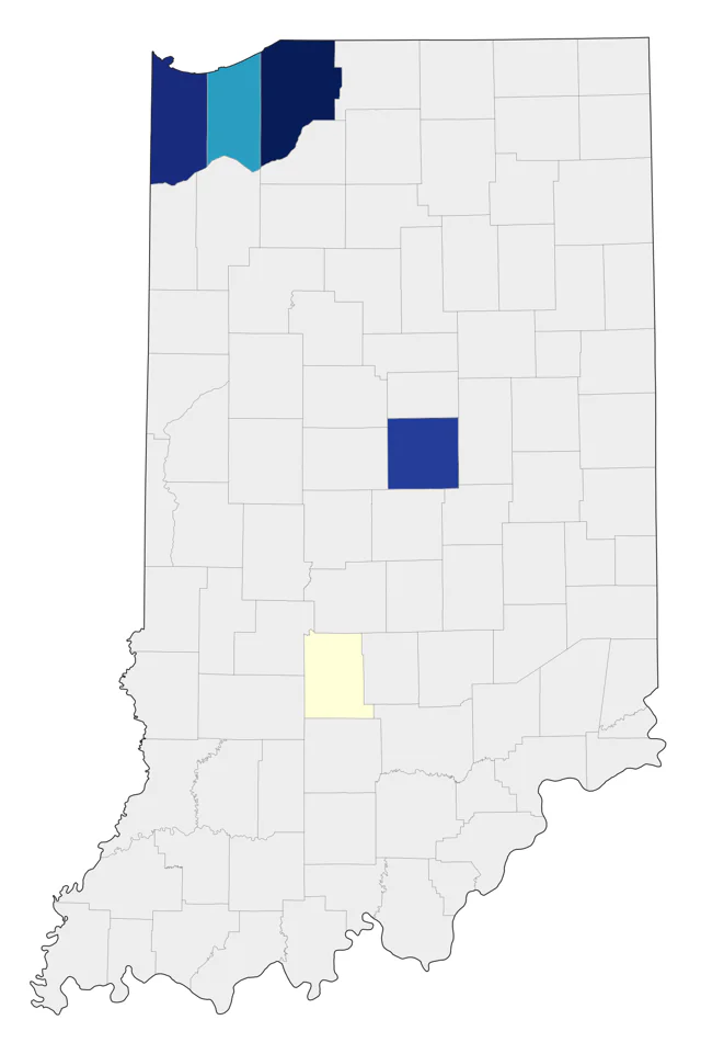 Pomarine Jaeger county map