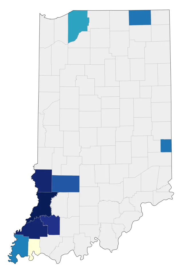 Prairie Falcon county map