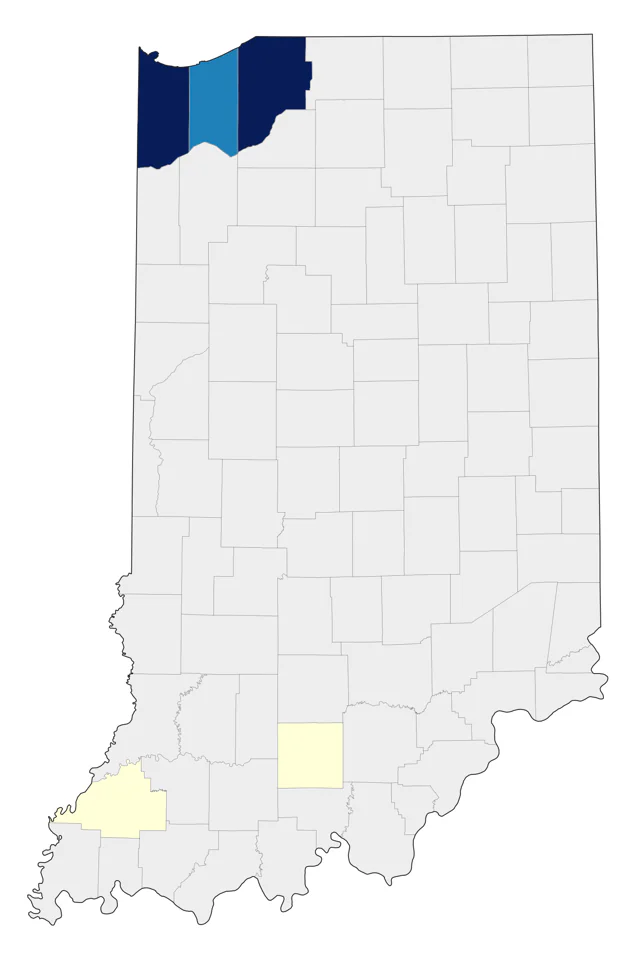 Purple Sandpiper county map