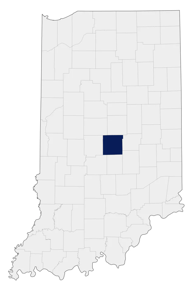 Red Junglefowl county map
