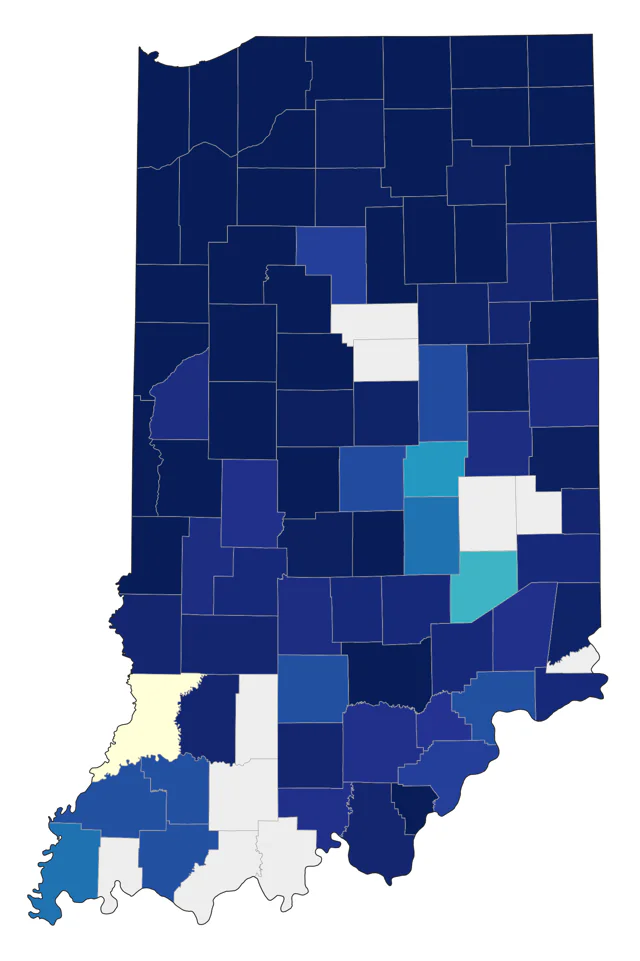 Ring-necked Pheasant county map