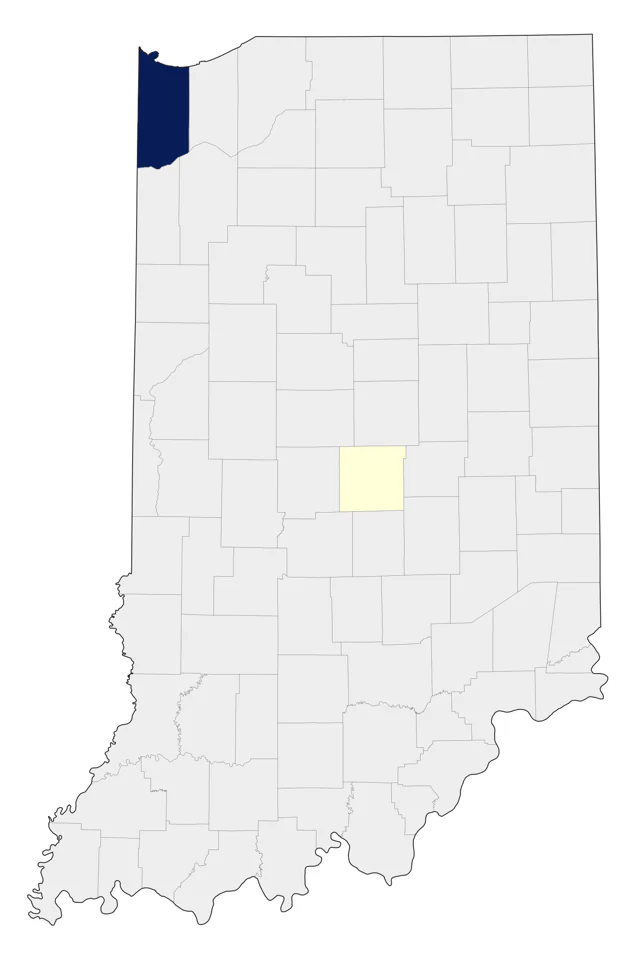 Ross's Gull county map