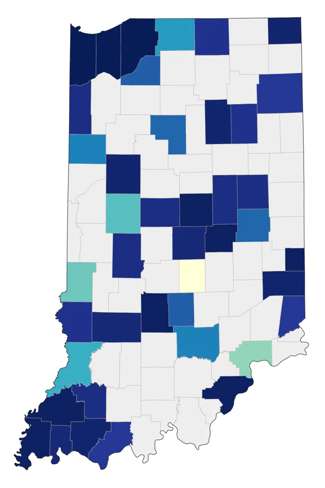 Sanderling county map