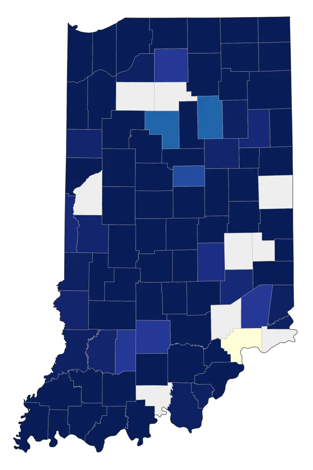 Semipalmated Plover county map
