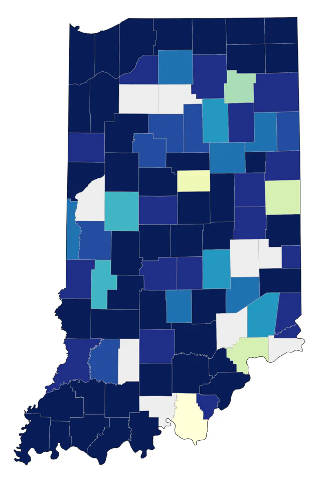 Semipalmated Sandpiper county map