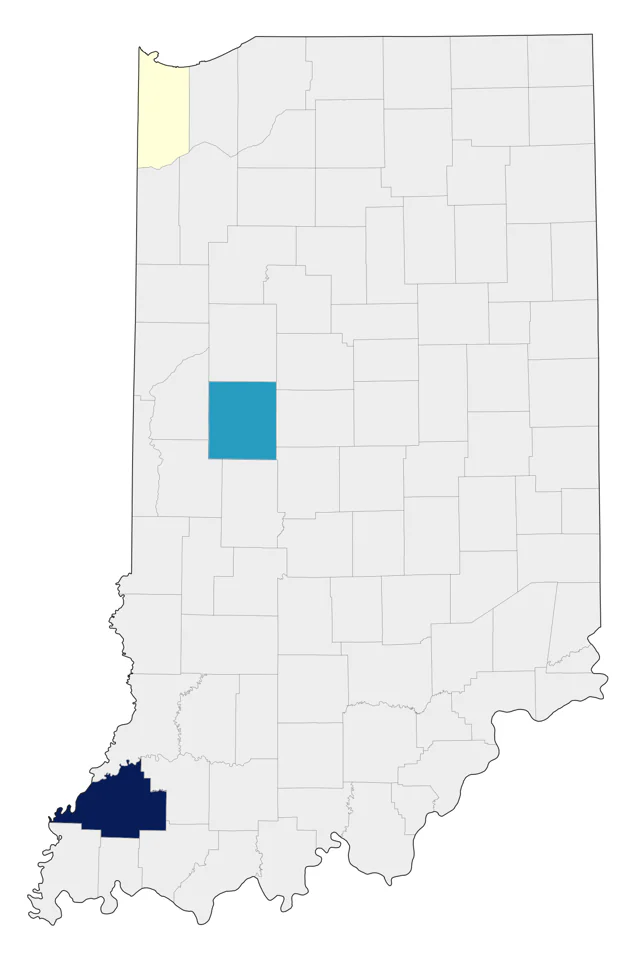 Snowy Plover county map