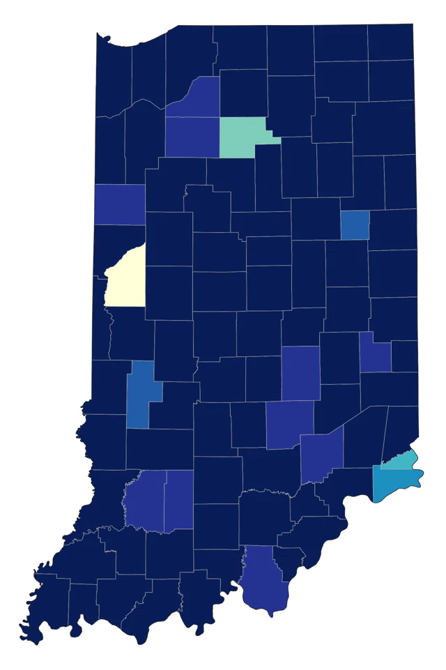 Spotted Sandpiper county map