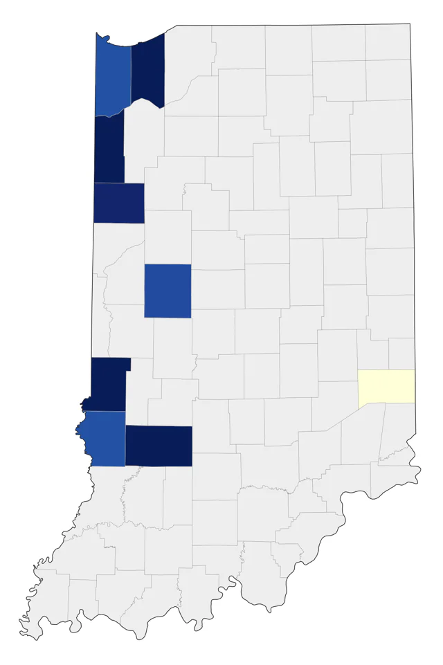 Swainson's Hawk county map