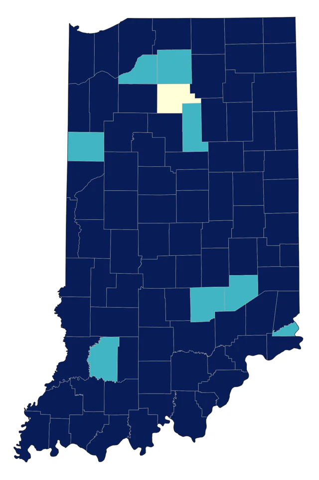 Swainson's Thrush county map