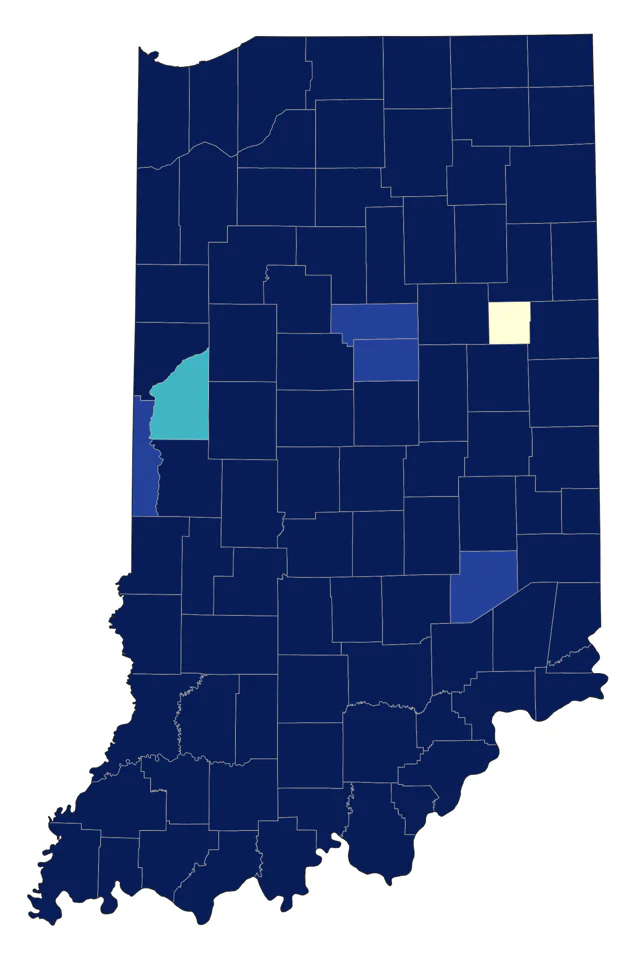 Swamp Sparrow county map