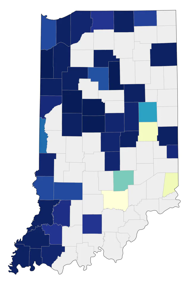 Upland Sandpiper county map