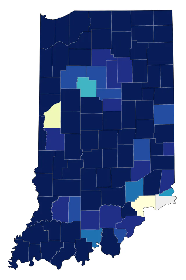 Wilson's Snipe county map