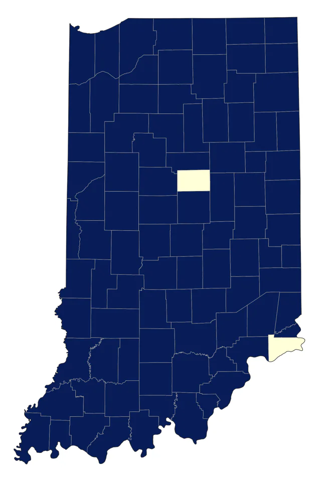 Wood Duck county map