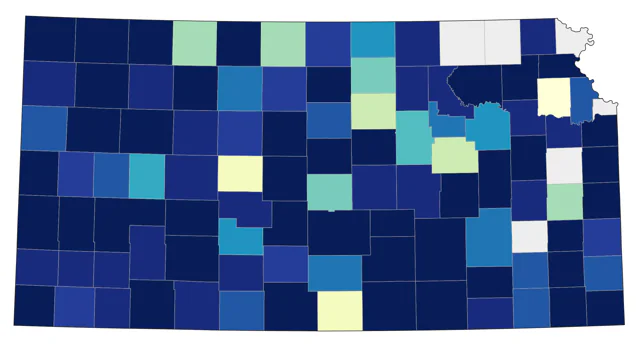 American Barn Owl county map