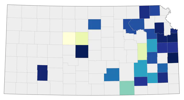 American Black Duck county map
