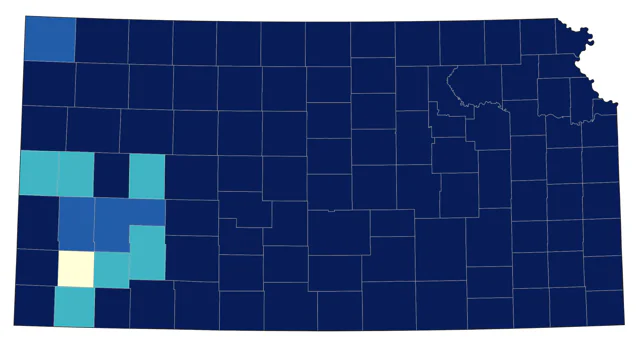 American Crow county map