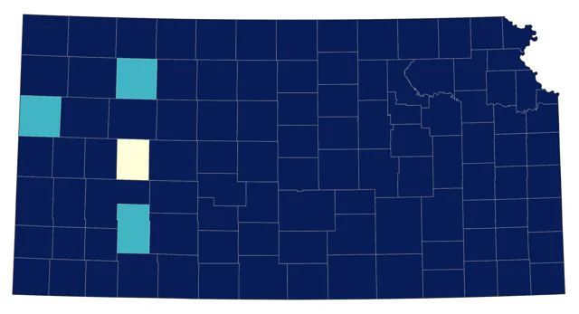 American Goldfinch county map