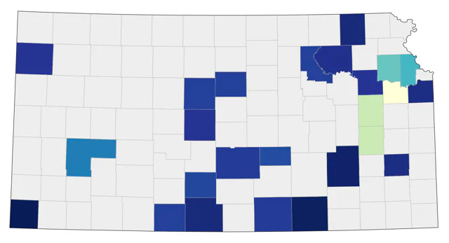 American Goshawk county map