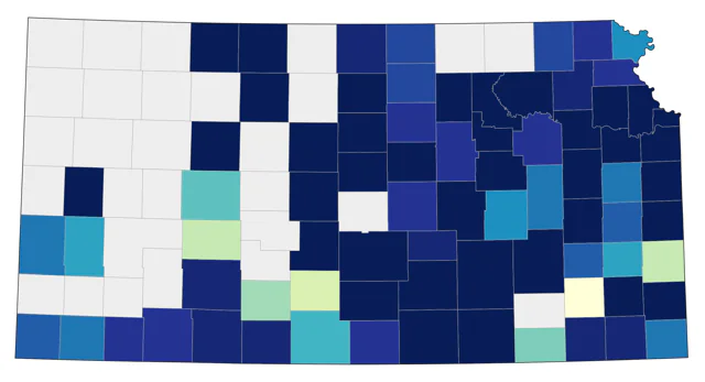 American Herring Gull county map