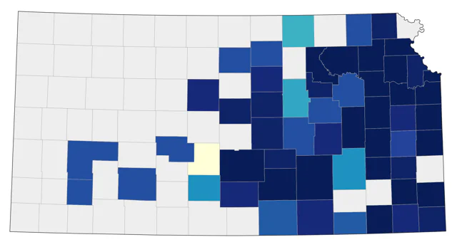 American Woodcock county map