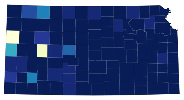 Belted Kingfisher county map