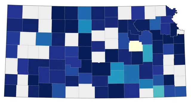 Black-bellied Plover county map