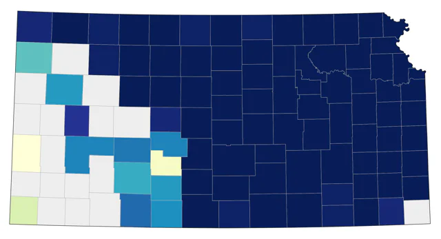 Black-capped Chickadee county map