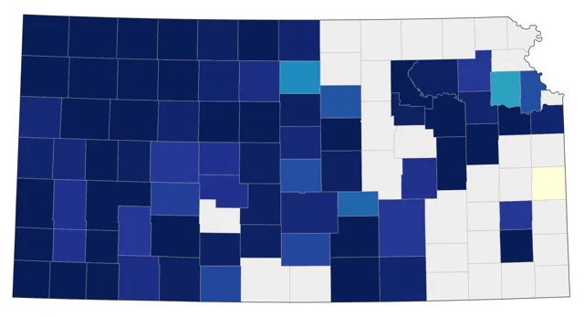 Black-headed Grosbeak county map