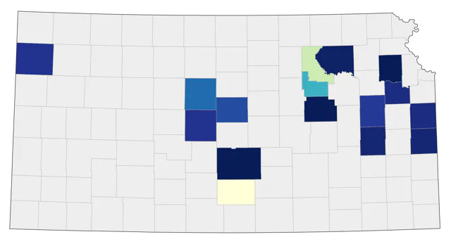 Black-legged Kittiwake county map