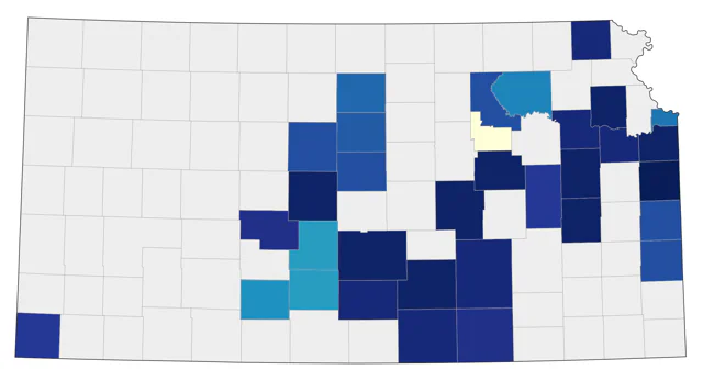 Black Scoter county map
