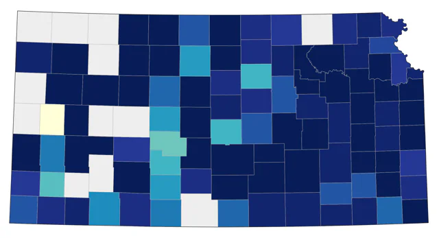 Bonaparte's Gull county map