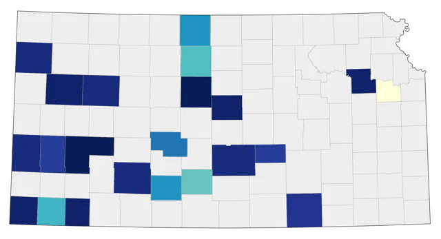 Broad-tailed Hummingbird county map