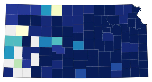 Brown Creeper county map