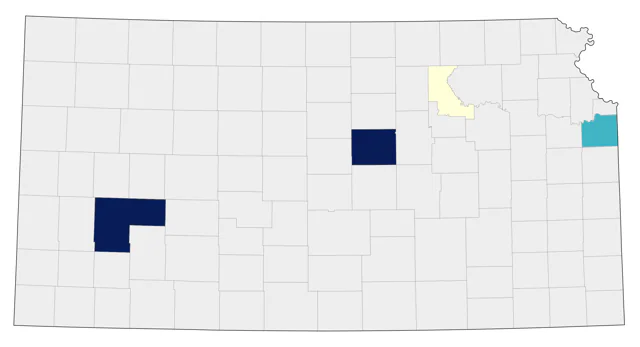 Budgerigar county map