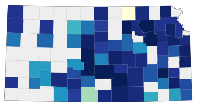 Buff-breasted Sandpiper county map