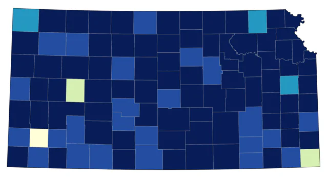 Bufflehead county map