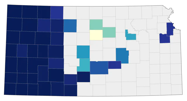 Bullock's Oriole county map
