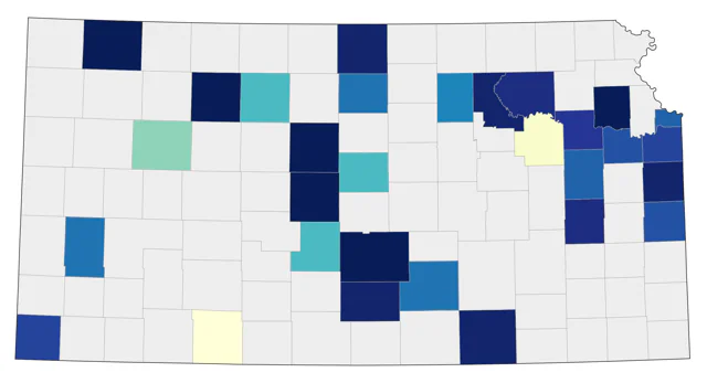 California Gull county map