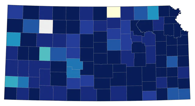 Canvasback county map