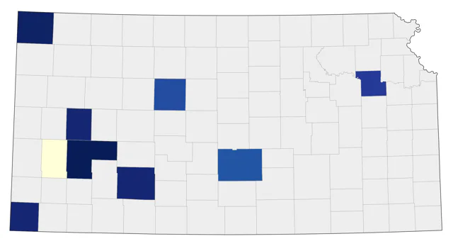 Cassin's Finch county map